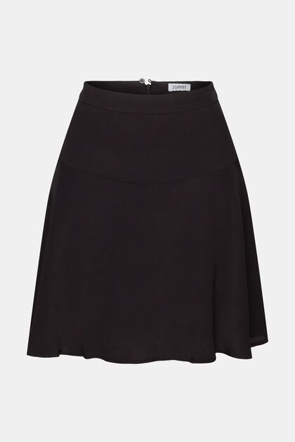 Minifalda de crepé en línea A