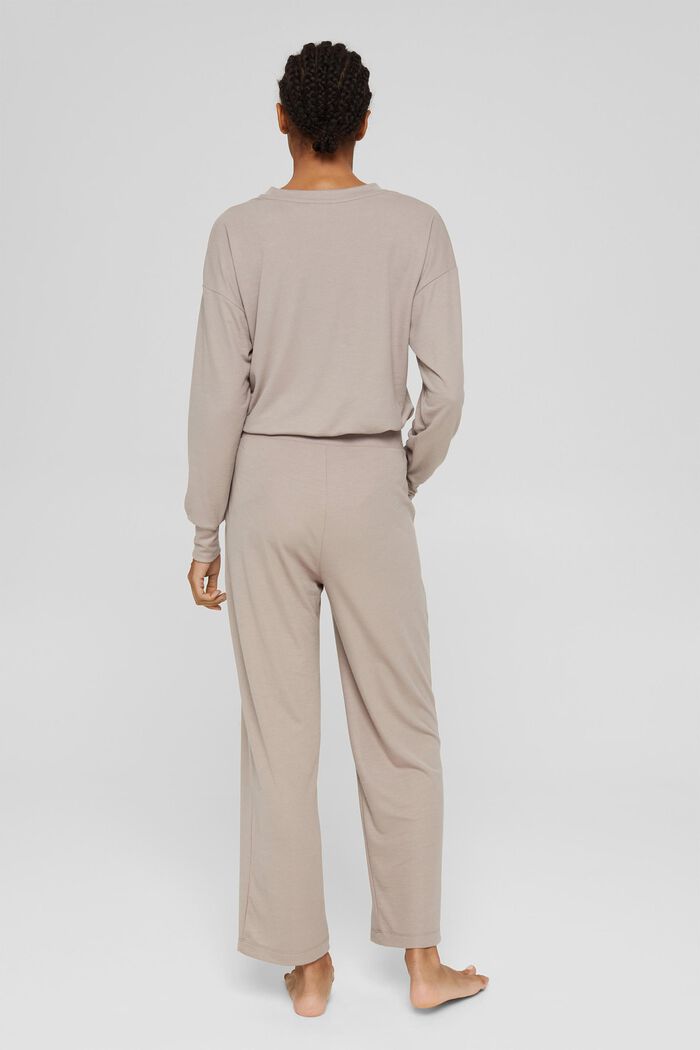 Mezcla de TENCEL™: pantalón tobillero de pijama, LIGHT TAUPE, detail image number 3