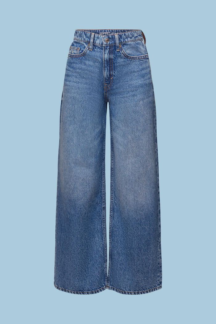 Jeans high rise retro wide leg, BLUE LIGHT WASHED, detail image number 6