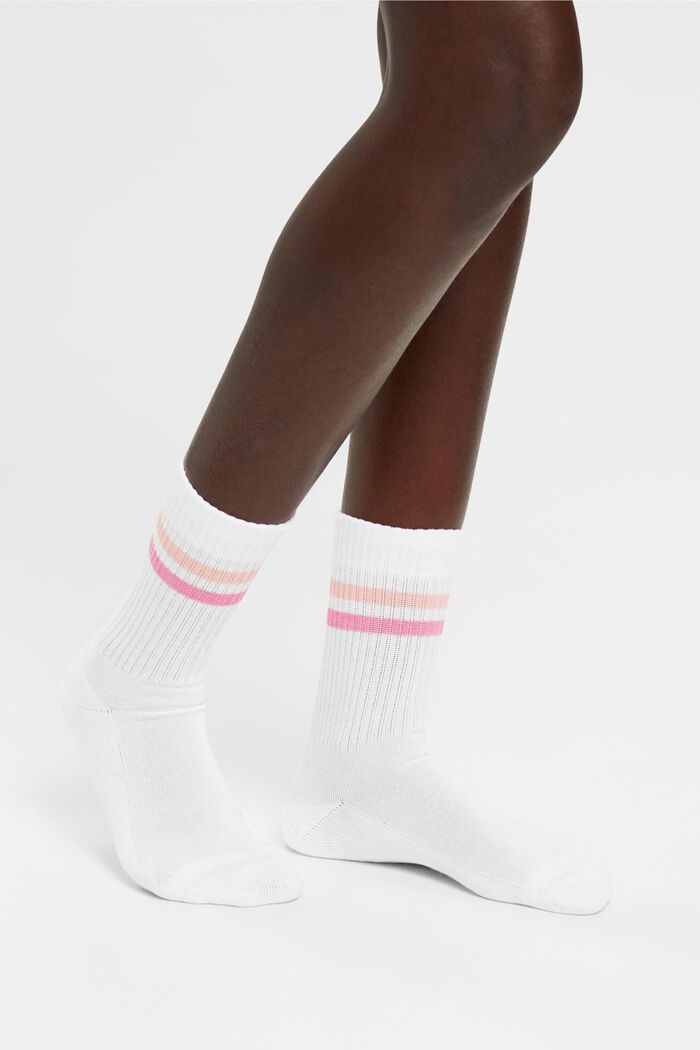 Pack de 2 pares de calcetines de punto acanalado, WOOLWHITE, detail image number 2