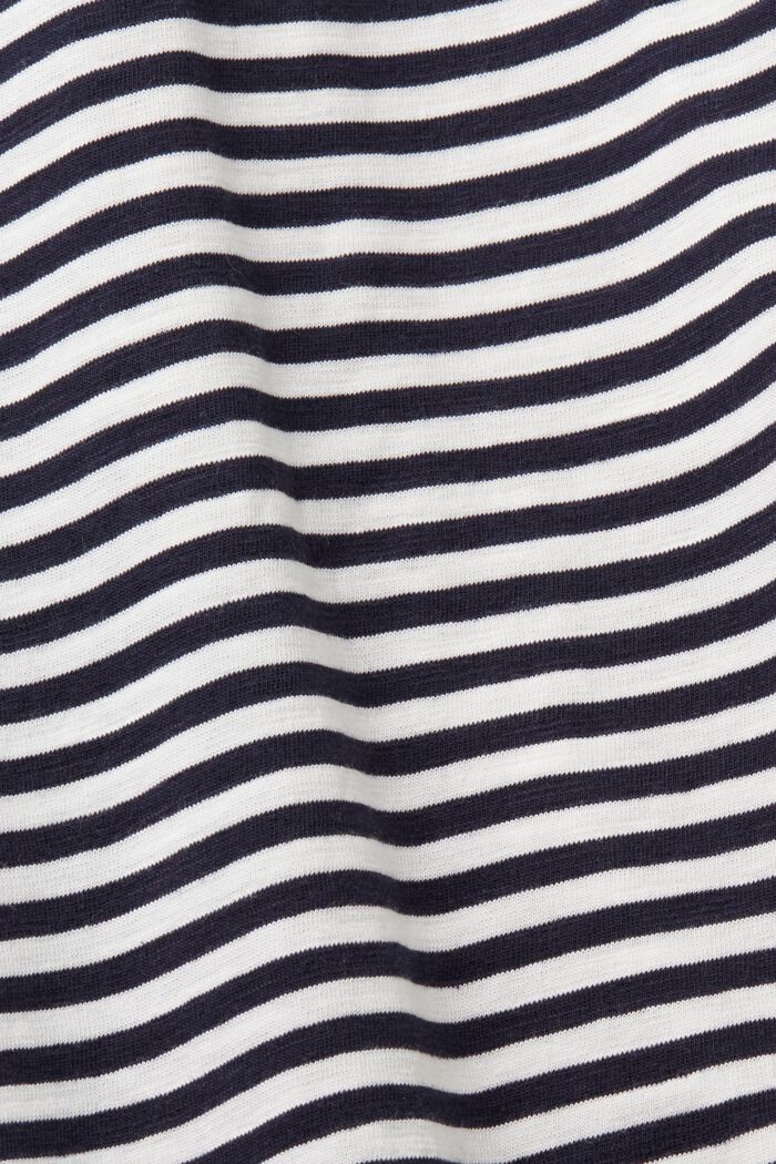 Camiseta de manga larga a rayas, NAVY, detail image number 6