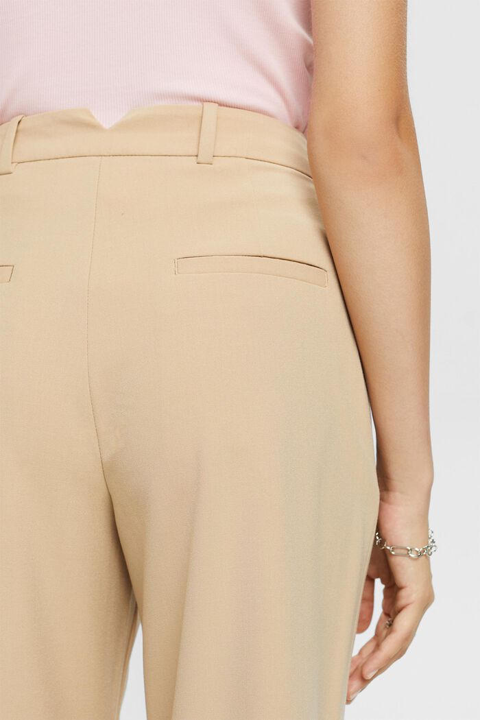 Culotte de tiro alto con pliegues en la cintura, SAND, detail image number 4