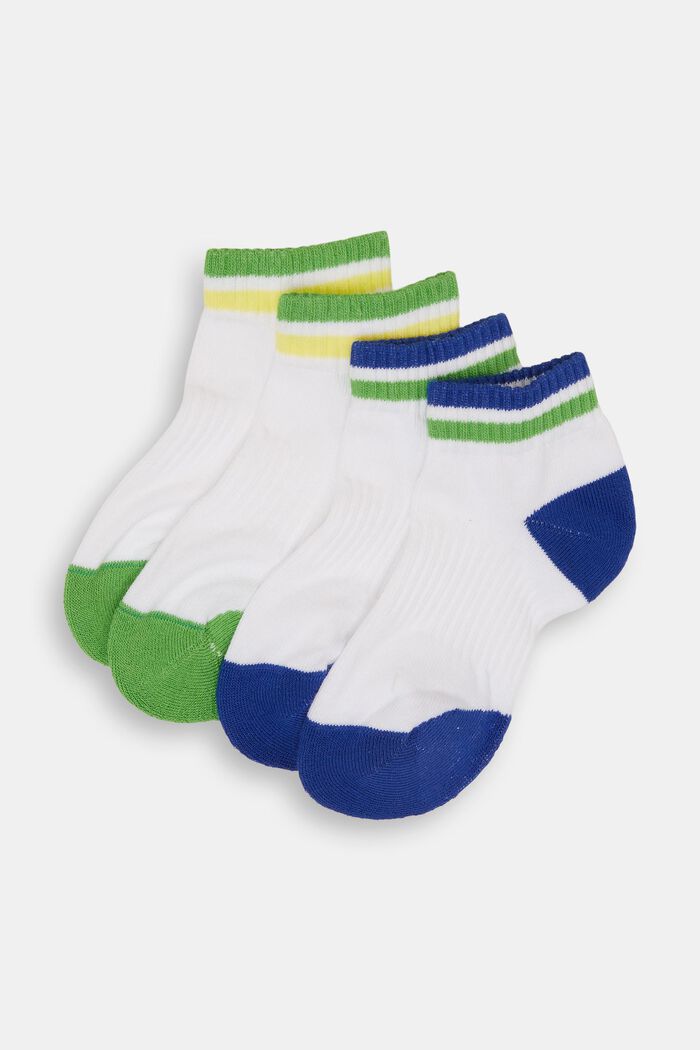 Pack de 2 pares de calcetines deportivos con detalles de colores, BLUE/GREEN, detail image number 0