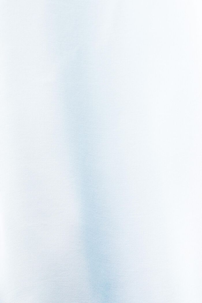 Blusa de satén con cuello alto, LIGHT BLUE, detail image number 5