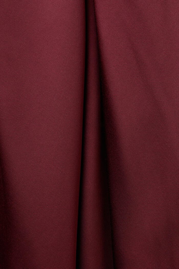 Falda midi de satén, BORDEAUX RED, detail image number 5